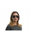 Жіночі брендові окуляри Gucci 874b-W Чорний (o4ki-9692)