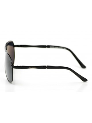 Жіночі брендові окуляри Gucci 035b-W Чорний (o4ki-9696)