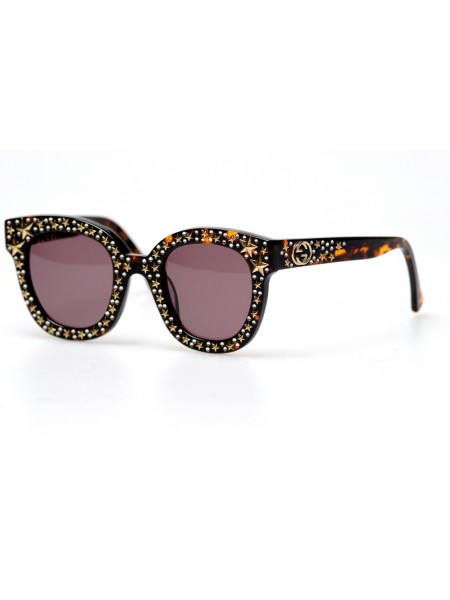 Жіночі брендові окуляри Gucci 0116-003 Коричневий (o4ki-11209)