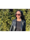 Жіночі брендові окуляри Gucci 0116-003 Коричневий (o4ki-11209)