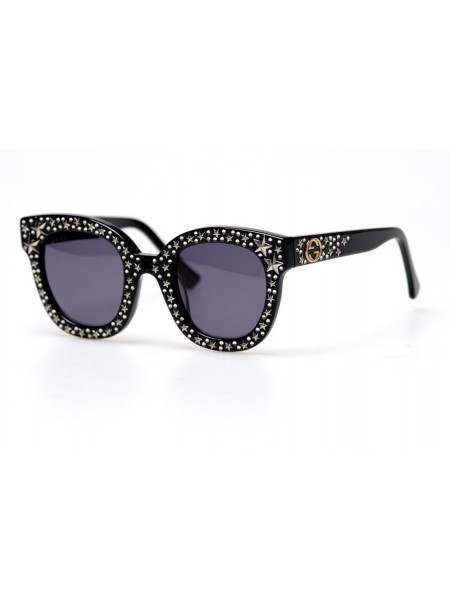 Жіночі брендові окуляри Gucci 0116-002 Чорний (o4ki-11211)