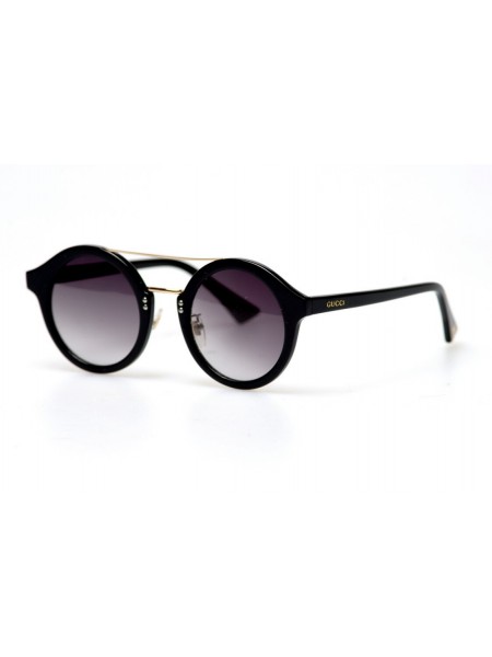 Жіночі брендові окуляри Gucci 0066-002-bl Чорний (o4ki-11215)