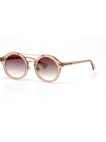 Жіночі брендові окуляри Gucci 0066-001 Коричневий (o4ki-11216)