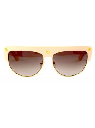 Жіночі брендові окуляри Tom Ford 0318-72l Бежевий (o4ki-11622)
