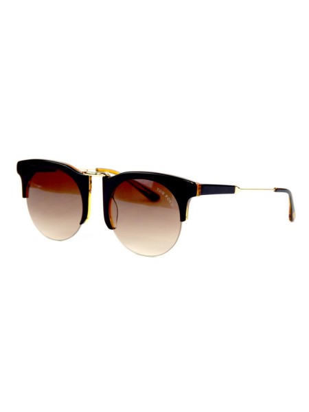 Жіночі брендові окуляри Tom Ford 5972-c02 Коричневий (o4ki-11627)