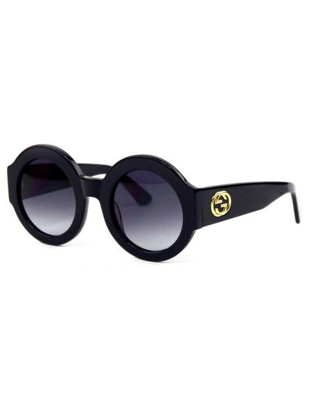 Жіночі брендові окуляри Gucci 0084s Чорний (o4ki-11740)