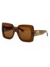 Жіночі брендові окуляри Gucci 0109brn Коричневий (o4ki-11741)