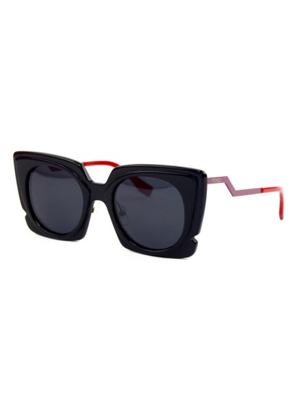 Жіночі брендові окуляри Fendi ff0117s-bl-red Чорний (o4ki-11837)