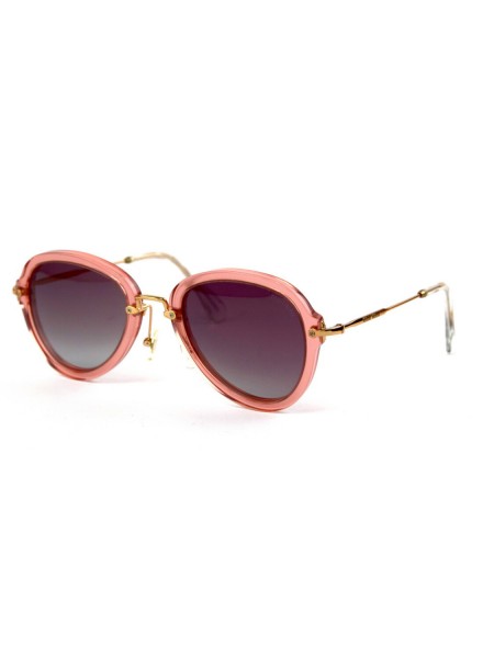 Жіночі брендові окуляри Miu Miu 53-26-pink Рожевий (o4ki-11869)