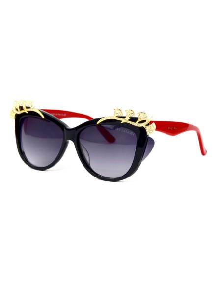 Жіночі брендові окуляри Bvlgari 8139-red Чорний (o4ki-12122)