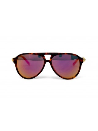 Жіночі брендові окуляри Alexander Mcqueen 4222-leo-pink Коричневий (o4ki-12146)