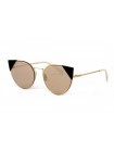 Жіночі брендові окуляри Fendi 0191/f/s-bl Золотий (o4ki-12157)