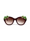 Жіночі брендові окуляри Dolce Gabbana 4286-red Коричневий (o4ki-12186)