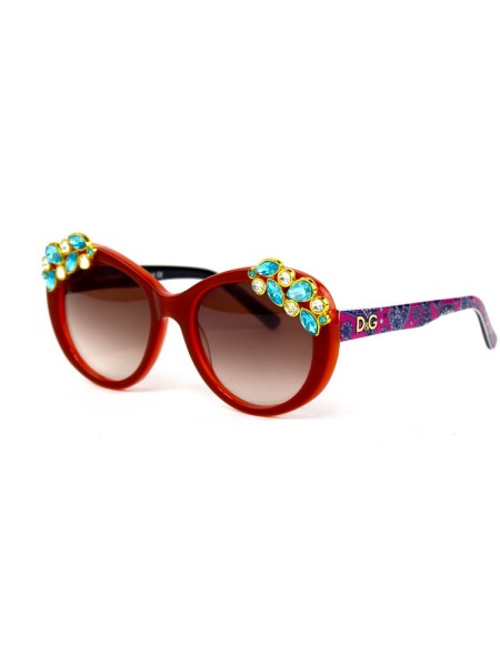 Жіночі брендові окуляри Dolce Gabbana 4287-orange Коричневий (o4ki-12188)