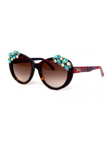 Жіночі брендові окуляри Dolce Gabbana 4287-leo Леопардовий (o4ki-12189)