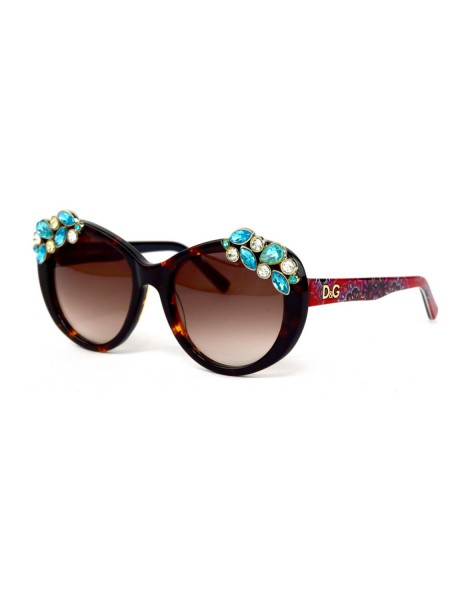 Жіночі брендові окуляри Dolce Gabbana 4287-leo Леопардовий (o4ki-12189)