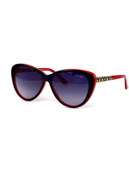 Жіночі брендові окуляри Louis Vuitton 9016c03-red Чорний (o4ki-12257)