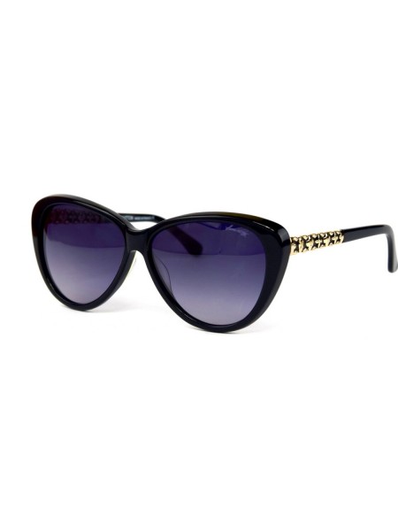 Жіночі брендові окуляри Louis Vuitton 9016с01-bl Чорний (o4ki-12259)