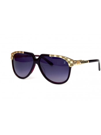 Жіночі брендові окуляри Louis Vuitton 1063sc04 Бузковий (o4ki-12265)