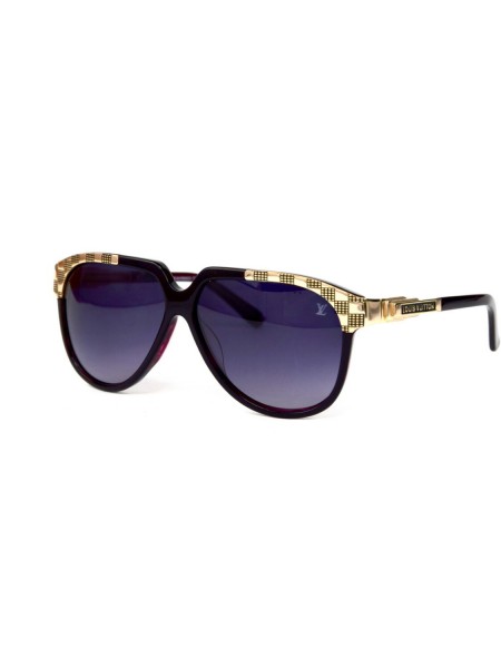 Жіночі брендові окуляри Louis Vuitton 1063sc04 Бузковий (o4ki-12265)