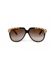 Жіночі брендові окуляри Louis Vuitton 1063sc05 Коричневий (o4ki-12266)