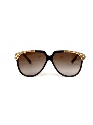Жіночі брендові окуляри Louis Vuitton 1063sc05 Коричневий (o4ki-12266)