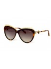 Жіночі брендові окуляри Louis Vuitton 9018c06-leo Коричневий (o4ki-12276)