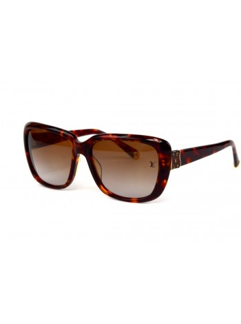 Жіночі брендові окуляри Louis Vuitton 6221c06-leo Коричневий (o4ki-12289)