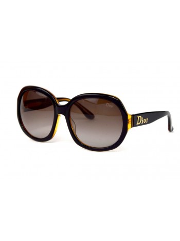 Жіночі брендові окуляри Dior 204/qb-br Чорний (o4ki-12360)