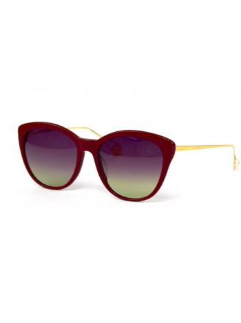 Жіночі брендові окуляри Gucci 0112bl3 Бордовий (o4ki-12418)