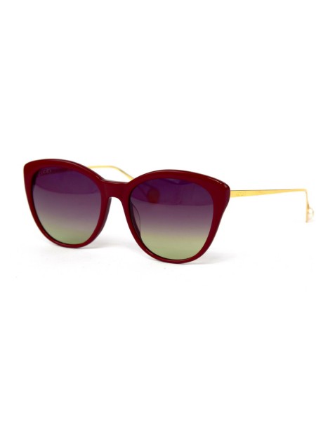 Жіночі брендові окуляри Gucci 0112bl3 Бордовий (o4ki-12418)