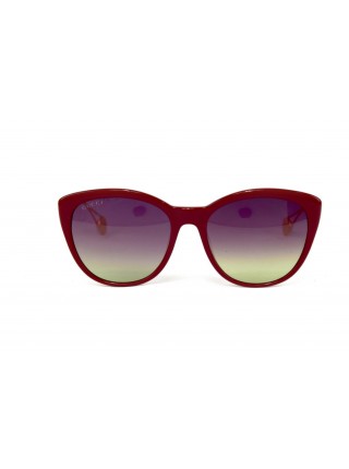 Жіночі брендові окуляри Gucci 0112bl3 Бордовий (o4ki-12418)