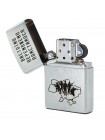 Запальничка бензинова Zippo Street Chrome 207 з гравіюванням Вістоєво Переможна Поміститься Срібляста (207 VP)