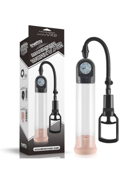 Вакуумна помпа з вимірювачем тиску Lovetoy Maximizer Worx VX2 Pussy Pump