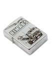 Запальничка бензинова Zippo Street Chrome 207 з гравіюванням Himars Срібляста (207 H)
