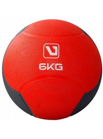 Медбол MEDICINE BALL червоний чорний 6 кг-241мм LS3006F-6
