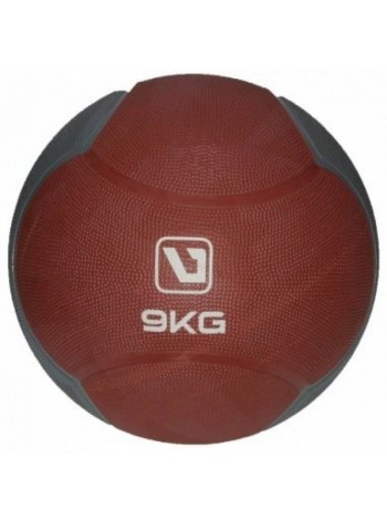 Медбол LiveUp MEDICINE BALL темно-вишневий темно-сірий 9 кг-286 мм LS3006F-9