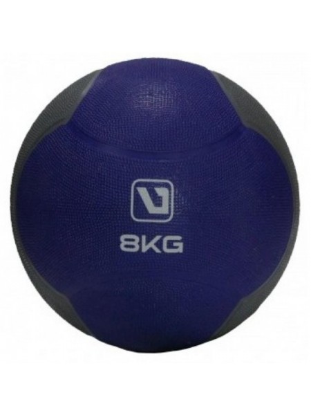 Медбол MEDICINE BALL синій чорний 8 кг-286 мм LS3006F-8
