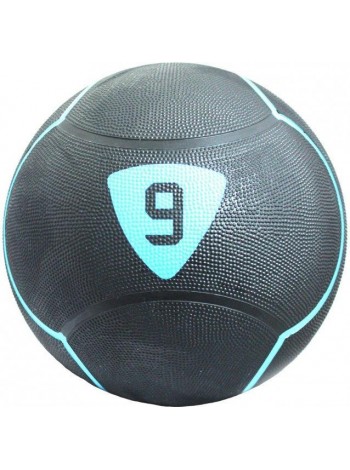 Медбол LivePro SOLID MEDICINE BALL чорний 9 кг LP8110-9